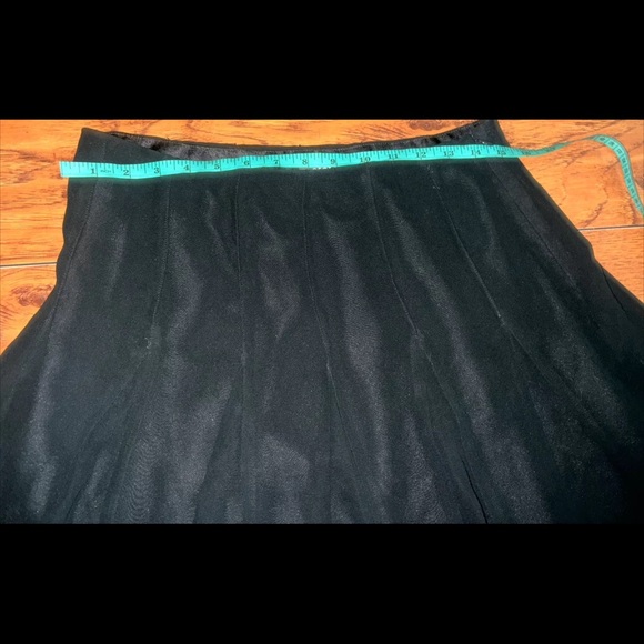 George ME by Mark Eisen Women's Skirt Size 10 Black Sheer Lined A-line - Picture 3 of 6